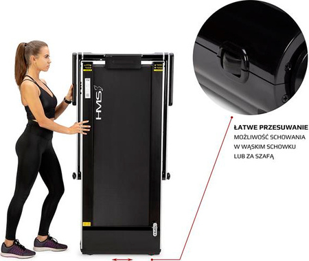 Bieżnia elektryczna HMS LOOP12 szara