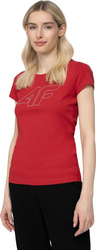 Koszulka damska 4F czerwona H4L22 TSD353 62S