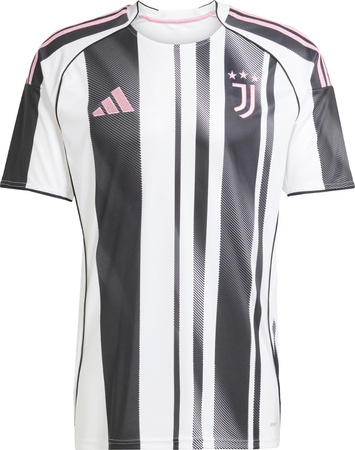Koszulka męska adidas Juventus Home 25/26 biało-czarna JJ4320