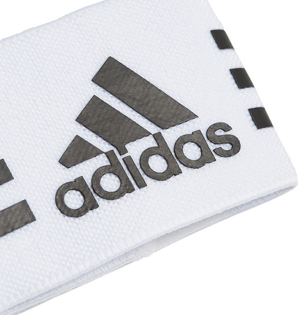 Opaska do ochraniaczy piłkarskich Adidas Ankle Strap biało-czarne 604433 zestaw 2 szt