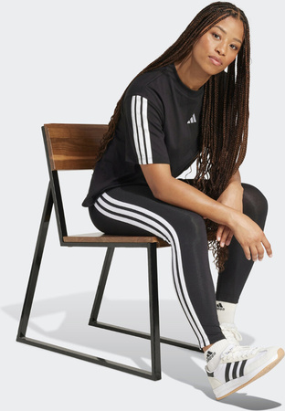 Legginsy damskie adidas Essentials 3-Stripes Cotton czarne JE0072
