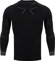 Bluza termoaktywna męska Alpinus Tactical Base Layer czarno-szara GT43219