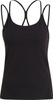Koszulka damska adidas Studio Slim Strappy Back Tank Top czarna HE3140