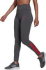 Legginsy damskie adidas Loungewear Essentials szaro-czerwone HD1770