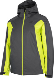 Kurtka narciarska męska 4F szaro-zielona H4Z22 KUMN002 22S