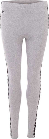 Legginsy damskie Kappa Isadoma szare 309075 15-4101M