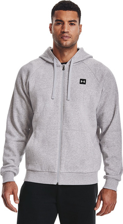 Bluza męska Under Armour Rival Fleece FZ Hoodie jasnoszara 1357111 011