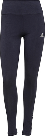 Legginsy damskie adidas Essentials High-Waisted Logo Leggings granatowe H07781
