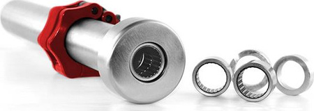 Gryf olimpijski prosty z zaciskami Lock Jaw HMS Premium GO160 120 cm