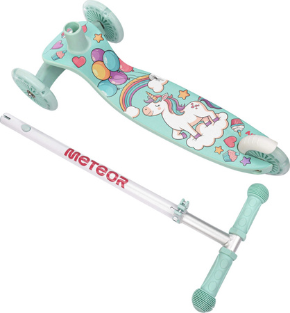 Hulajnoga Meteor trójkołowa Funny miętowa 17749