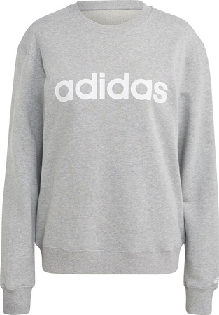 Bluza damska adidas Essentials Linear French Terry szara IC6880