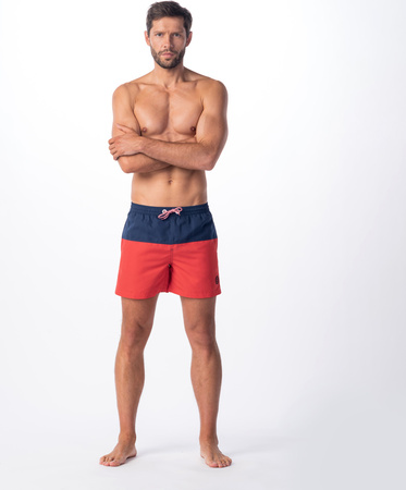 Męskie Szorty Drakon poppy red/patriot blue rozmiar L