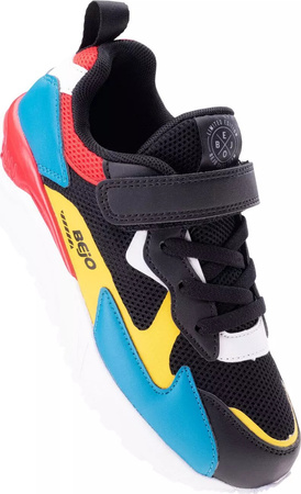 Dziecięce sneakersy Bejo AGEPI JR black/green/yellow/red rozmiar 32