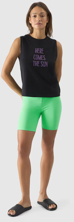 Legginsy damskie 4F F151 zielone 4FWSS24TTIGF151 41S