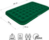 Materac welurowy dwuosobowy kempingowy Nils Camp NC2802 zielony 191x137x22 cm