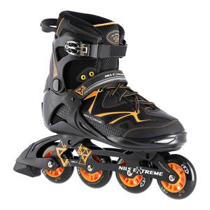Łyżworolki Nils Extreme NA9022 czarno-pomarańczowe rozmiar 45
