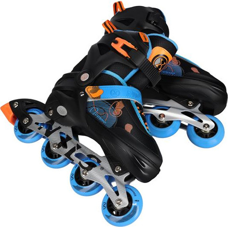 Łyżworolki rolki regulowane Nils Extreme Cosmo NA13808 niebieskie rozmiar L (38-41)