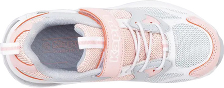 Buty sportowe szkolne miejskie dziecięce Kappa Yero różowo-szaro-białe 260891K 6527