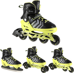 Łyżworolki rolki wrotki łyżwy hokejowe 4w1 Nils Extreme rozmiar M 34-38