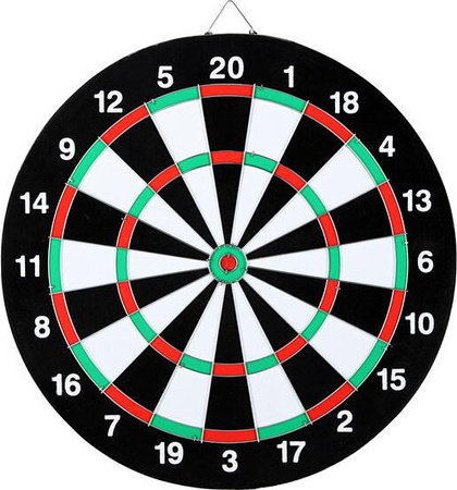 Tarcza do darta rzutki papierowa 38cm 2w1 Dart Nils Fun TDN05 6 rzutek