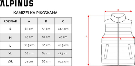Kamizelka męska Alpinus Athos Body Warmer granatowa BR43356