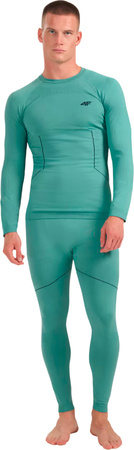 Spodnie termoaktywne męskie 4F M234 morska zieleń 4FWAW25USEAM234 46S