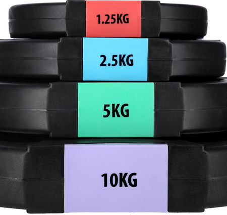 Zestaw sztanga talerze kompozytowe treningowe HMS