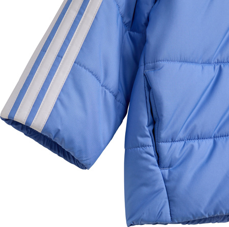 Kurtka dla dzieci adidas Essentials 3-Stripes niebieska JL7464