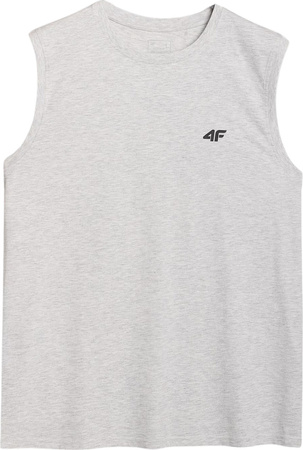 Koszulka męska 4F M125 chłodny jasny szary melanż 4FWMM00TSLEM125 27M