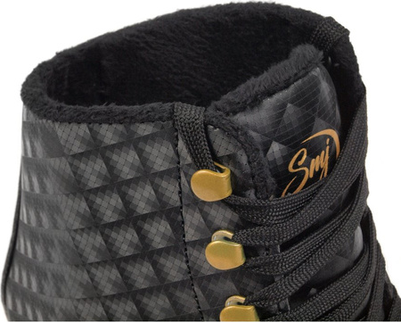 Łyżwy figurowe damskie klasyczne sznurowane SMJ sport Exclusive czarne