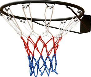 Obręcz do kosza z siatką 11 uchwytów 45cm Enero  czarna 1030814