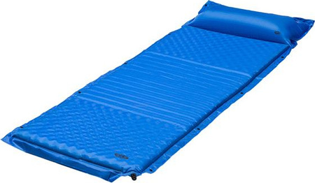 Mata samopompująca kempingowa turystyczna z poduszką Nils Camp NC4001 niebieska 190x63x3.8 cm