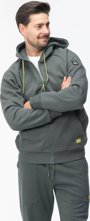 Męska bluza z kapturem rozpinana mikropolar bawełniana Elbrus Frane rozmiar M