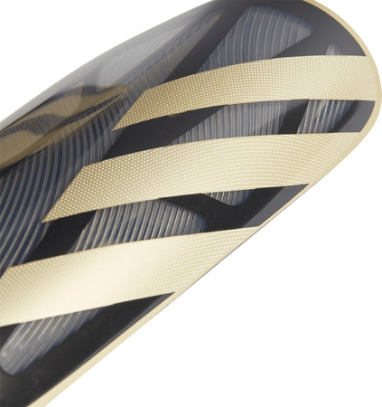 Ochraniacze piłkarskie na golenie piszczele nagolenniki adidas Tiro League czarno-złote IP4000