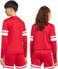 Koszulka dla dzieci adidas Squadra 25 Long Sleeve Jersey czerwono-biała JJ0041