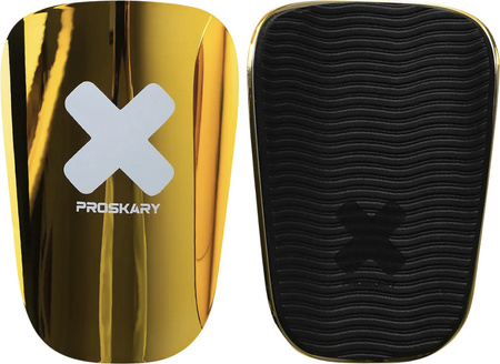 Ochraniacze piłkarskie Proskary Golden Goal Shin Pads 13x9 cm złote