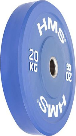 Talerz olimpijski Bumper 20 kg HMS CBR20 niebieski