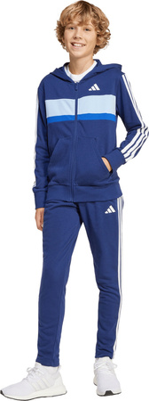 Dres dla dzieci adidas Seasonal Essentials Tiberio 3-Stripes French Terry granatowy JI6035