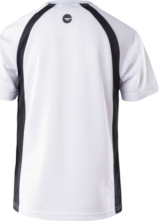 Dziecięca koszulka treningowa z krótkim rękawem Hi-tec Maven JRB biało-czarna rozmiar 152cm