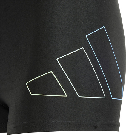 Spodenki kąpielowe dla dzieci adidas Performance Big Bars czarne IU1897