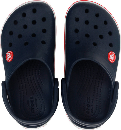 Chodaki sandały klapki dla dzieci Crocs Kids Toddler Crocband Clog czerwono-granatowe 207005 485