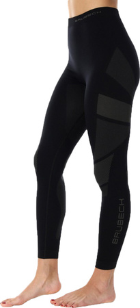 Damskie spodnie termoaktywne Brubeck Cooler Motorcycle czarne DRY LE1185W