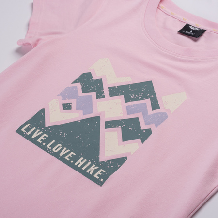 Damska Koszulka Z Krótkim Rękawem Lady Aldys fiery red/white/french blue rozmiar M