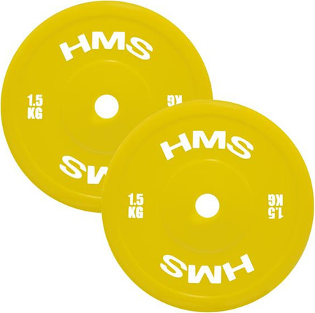 Zestaw talerzy olimpijskich obciążenie PE HMS 2 x 1.5 KG