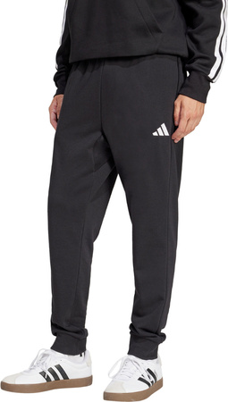 Spodnie męskie adidas Essentials Feel Cozy French Terry czarne JE3854