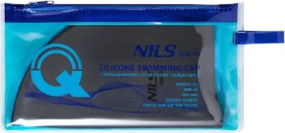 Czepek silikonowy Nils aqua nqc jednokolorowy sl02 ciemnoszary