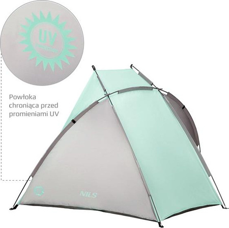 Namiot plażowy podłoga Nils nc3039 miętowy