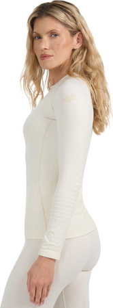 Koszulka termoaktywna damska 4F F203 kremowa 4FWAW25USEAF203 11S