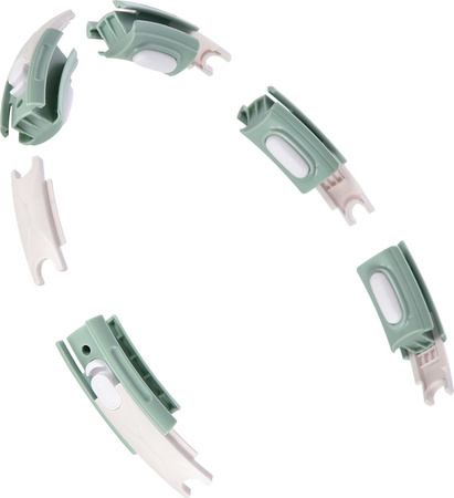 Zestaw hula hop magnetyczny z licznikiem HMS hhm15 zielone pas wyszczuplający br163 czerwony