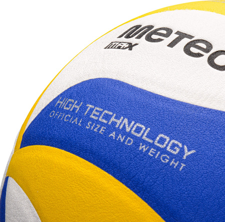 Piłka siatkowa Meteor Max 2000 niebiesko-żółto-biała 17409